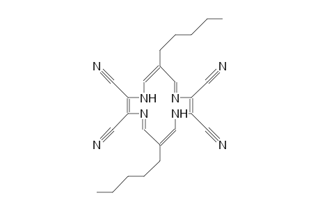 6,13-Dipentyl-1,8-dihydro-1,4,8,11-tetraaza-(14)annulene-2,3,9,10-tetracabonitrile