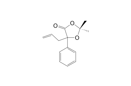 2,2-DIMETHYL-5-ALLYL-5-PHENYL-1,3-DIOXOLAN-4-ONE