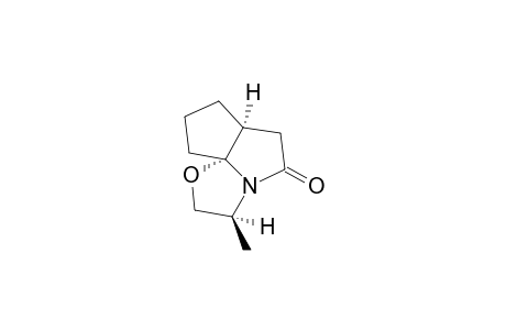 (4S,8R,11S)-(+)-11-METHYL-9-OXA-1-AZABICYCLO-[6.3.0.0(4.8)]-UNDECAN-2-ONE