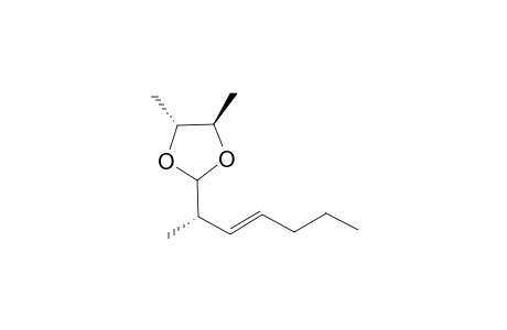 (4R,5R)-2-[(E,2S)-hept-3-en-2-yl]-4,5-dimethyl-1,3-dioxolane