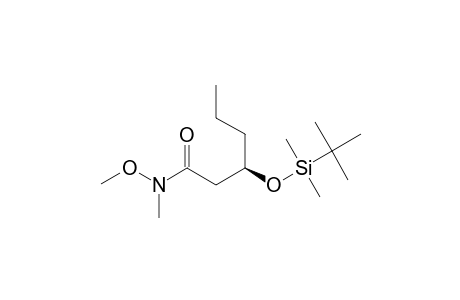 (R)-3-(TERT.-BUTYLDIMETHYLSILYLOXY)-HEXANOIC_ACID_N-METHOXY-N-METHYLAMIDE