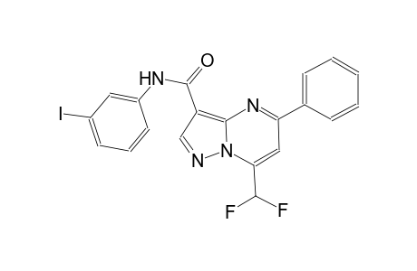 7-(difluoromethyl)-N-(3-iodophenyl)-5-phenylpyrazolo[1,5-a]pyrimidine-3-carboxamide