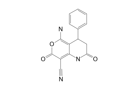 5-AMINO-8-CYANO-1,2,3,4-TETRAHYDRO-4-PHENYL-7H-PYRANO-[4,3-B]-PYRIDINE-2,7-DIONE