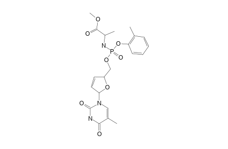 5'-O-(3'-DEOXY-2',3'-DIDEHYDROTHYMIDINYL)-O-(2-METHYLPHENYL)-N-[(S)-METHOXYALANINYL]-PHOSPHOROCHLORIDATE