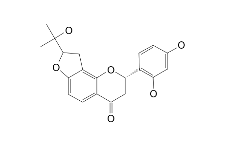 (2S)-2',4'-DIHYDROXY-2''-(1-HYDROXY-1-METHYLETHYL)-DIHYDROFURO-[2,3-H]-FLAVANONE