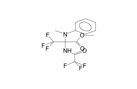 N-(ALPHA-CARBMETHOXY-ALPHA-TRIFLUOROACETAMIDOTRIFLUOROETHYL)-N-METHYLANILINE