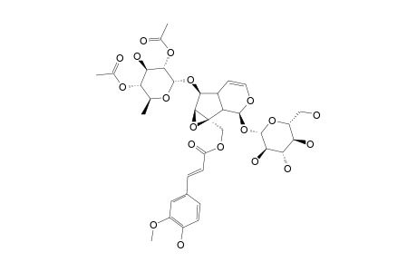 10-O-TRANS-FERULOYL-6-O(2'',4''-DI-O-ACETYL)-ALPHA-L-RHAMNOPYRANOSYLCATALPOL;GMENLINOSIDE-E