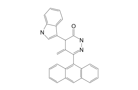 6-ANTHRACEN-9-YL-4-(1H-INDOL-3-YL)-5-METHYLENE-4,5-DIHYDRO-2H-PYRIDAZIN-3-ONE