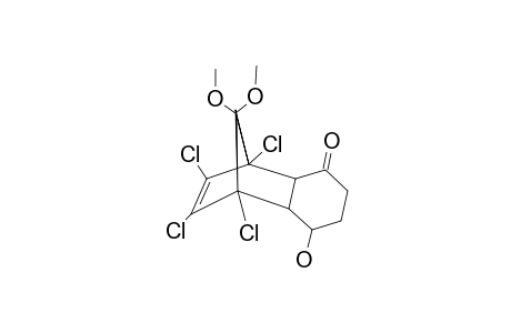 (+/-)-(1R*,2R*,6R*,7S*,8S*)-1,8,9,10-TETRACHLOR-11,11-DIMETHOXY-6-HYDROXYTRICYCLO-[6.2.1.0(2,7)]-UNDEC-9-EN-3-ONE