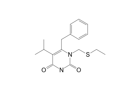 6-BENZYL-1-[(ETHYLTHIO)-METHYL]-5-ISOPROPYLURACIL