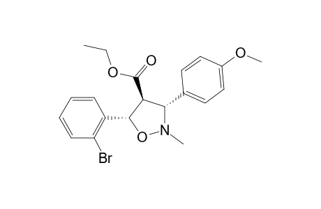 Ethyl (3R*,4S*,5S*)-5-(2-Bromophenyl)-3-(4-methoxyphenyl)-2-methylisoxazolidine-4-carboxylate