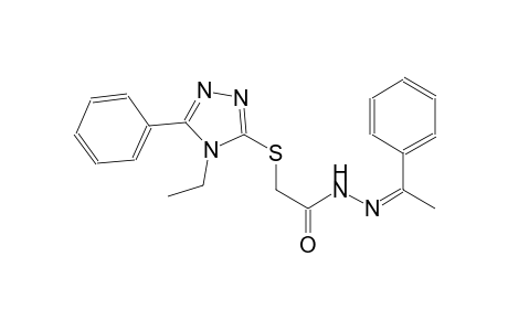 acetic acid, [(4-ethyl-5-phenyl-4H-1,2,4-triazol-3-yl)thio]-, 2-[(Z)-1-phenylethylidene]hydrazide