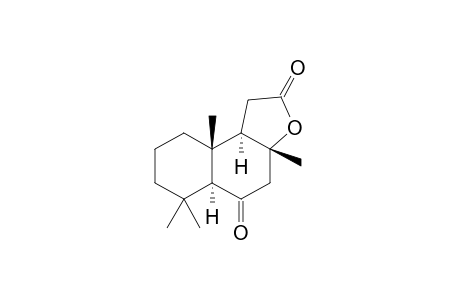 (+)-(3aR,5aS,9aR,9bR)-3a,6,6,9a-Tetramethyl-decahydronaphtho[2,1-b]furan-2,5-dione