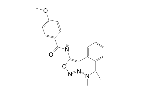 5,6-DIHYDRO-1-[(4-METHOXYBENZOYL)-AMINO]-5,6,6-TRIMETHYL-[1.2.3]-OXADIAZOLO-[4.3-A]-PHTHALAZIN-4-IUM_INNER_SALT