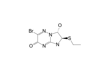 2-BROMO-6-ETHYLSULFANYL-7-HYDROXY-6,7-DIHYDRO-5H-IMIDAZO-[1,2-B]-[1,2,4]-TRIAZIN-3-ONE