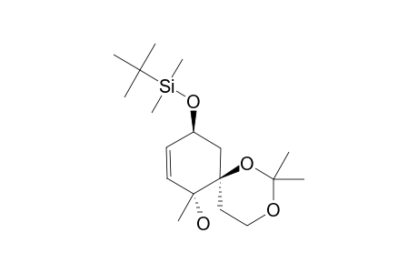 (6-R,7-S,10-R)-10-TERT.-BUTYLDIMETHYLSILYLOXY-2,2,7-TRIMETHYL-1,3-DIOXASPIRO-[5.5]-UNDEC-8-EN-7-OL