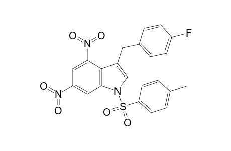 1H-Indole, 3-[(4-fluorophenyl)methyl]-1-[(4-methylphenyl)sulfonyl]-4,6-dinitro-