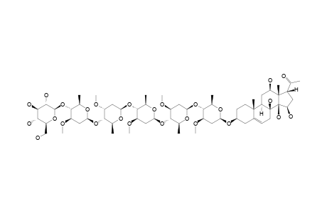 15-BETA-HYDROXYLINEOLON-3-O-BETA-D-GUCOPYRANOSYL-(1->4)-BETA-D-OLEANDROPYRANOSYL-(1->4)-BETA-D-CYMAROPYRANOSYL-(1->4)-BETA-D-OLEANDROPYRANO