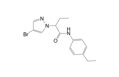 2-(4-bromo-1H-pyrazol-1-yl)-N-(4-ethylphenyl)butanamide