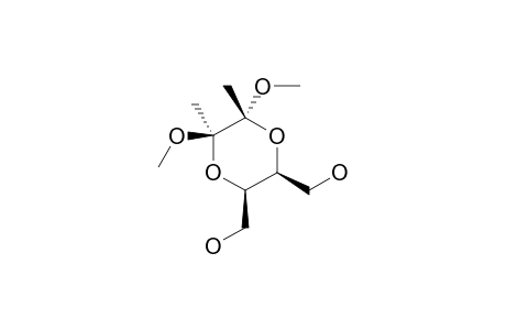 (-)-(2S,3R,5R,6R)-2,3-DIMETHANOL-5,6-DIMETHOXY-5,6-DIMETHYL-1,4-DIOXANE