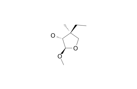 THREO-3-ETHYL-4-HYDROXY-5-METHOXY-3-METHYL-TETRAHYDROFURAN