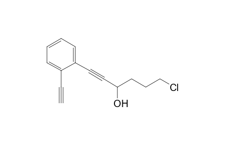 6-chloranyl-1-(2-ethynylphenyl)hex-1-yn-3-ol