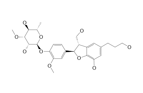 (7-R,8-S)-CEDRUSIN_4-O-(3-O-METHYLALPHA-L-RHAMNOSIDE)