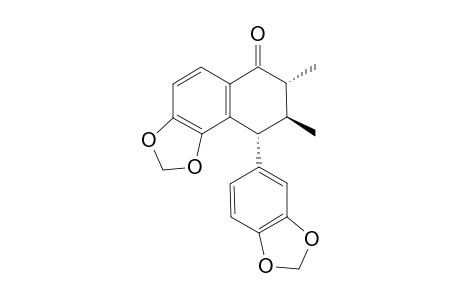 8,8'-DIMETHYL-3,4,3',4'-DIMETHYLENEDIOXY-7-OXO-2,7'-CYCLOLIGNAN