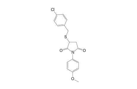 2-[(p-chlorobenzyl)thio]-N-(p-methoxyphenyl)succinimide