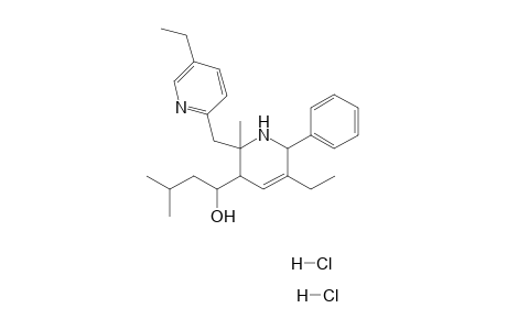 2-Methyl-5-ethyl-2-(5'-ethyl-2'-picolyl)-3-(1''-hydroxy-3''-methylbutyl)-6-phenyl-4,5-didehydropiperidine dihydrochloride