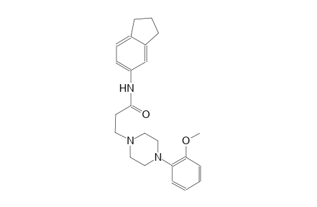 1-piperazinepropanamide, N-(2,3-dihydro-1H-inden-5-yl)-4-(2-methoxyphenyl)-