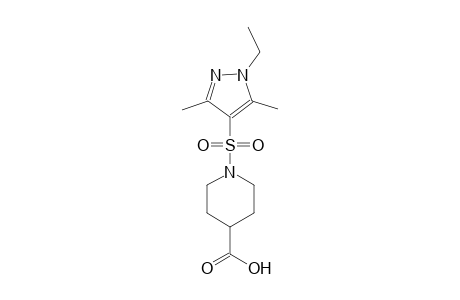 4-piperidinecarboxylic acid, 1-[(1-ethyl-3,5-dimethyl-1H-pyrazol-4-yl)sulfonyl]-