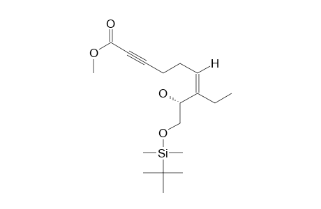 [S-(Z)]-9-[[(1,1-DIMETHYLETHYL)-DIMETHYLSILYL]-OXY]-8-HYDROXY-7-ETHYL-6-NONEN-2-YNOIC-ACID-METHYLESTER