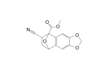 5,8-epoxynaphtho[2,3-d]1,3-dioxole-5(6H)-carboxylic acid, 6-cyano-7,8-dihydro-,methyl ester