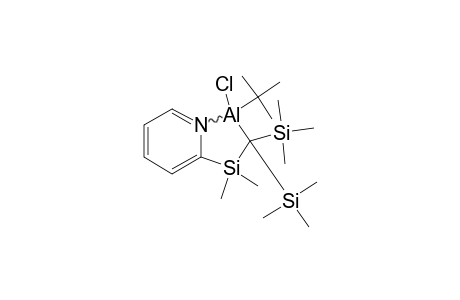 TERT.-BUTYLCHLORO-{[DIMETHYL-(PYRID-2-YL)-SILYL]-BIS-(TRIMETHYLSILYL)-METHYL}-ALUMINIUM