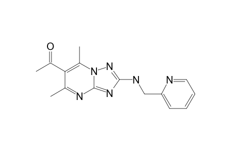 6-ACETYL-5,7-DIMETHYL-2-(PYRIDIN-2-YL-METHYLAMINO)-1,2,4-TRIAZOLO-[1.5-A]-PYRIMIDINE