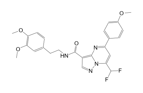 7-(difluoromethyl)-N-[2-(3,4-dimethoxyphenyl)ethyl]-5-(4-methoxyphenyl)pyrazolo[1,5-a]pyrimidine-3-carboxamide