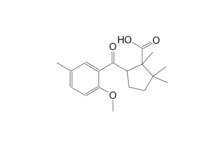 5-(2-methoxy-5-methylbenzoyl)-1,2,2-trimethylcyclopentanecarboxylicacid