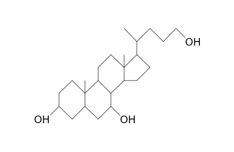 5b-Cholane-3a,7a,24-triol