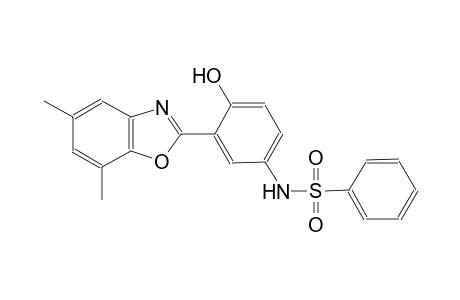 benzenesulfonamide, N-[3-(5,7-dimethyl-2-benzoxazolyl)-4-hydroxyphenyl]-