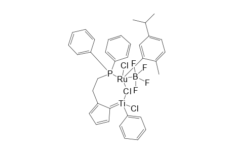 [(ETA-(6)-PARA-CYMENE-[(ETA-(5)-C5H5)-(MY-ETA-(5):KAPPA-(1)-C5H4-(CH2)2-PPH2)-TICL-(MY-CL)]-RUCL]-(BF4);MINOR_ISOMER