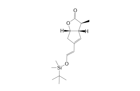 (3.beta.,3a.beta.,6a.beta.)-5-[(1,1.Dimethylethyl)dimethylsilyloxyethenyl]-3,3a,6,6a-tetrahydro-3-methyl-2H-cyclopenta[b]furan-2-one