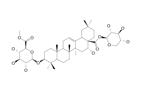 TRAGOPOGONOSIDE-A;3-O-BETA-[6-O-METHYL-GLUCURONOPYRANOSYL]-ECHINOCYSTIC-ACID-28-O-[XYLOPYRANOSYL]-ESTER