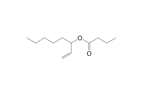 Butanoic acid, 1-ethenylhexyl ester