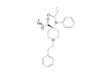 4-[N-(1-OXOPROPYL)-N-PHENYLAMINO]-1-(2-PHENYLETHYL)-4-PIPERIDINECARBOXYLIC-ACID-SODIUM-SALT;DESMETHYL-CARFENTANIL-SODIUM-SALT