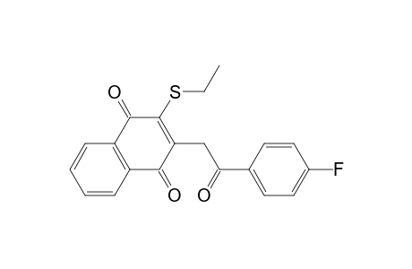 1,4-Naphthalenedione, 2-(ethylthio)-3-[2-(4-fluorophenyl)-2-oxoethyl]-