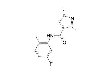 N-(5-fluoro-2-methylphenyl)-1,3-dimethyl-1H-pyrazole-4-carboxamide