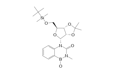 4-[5-O-(TERT.-BUTYLDIMETHYLSILYL)-2,3-O-ISOPROPYLIDENE-ALPHA-D-RIBOFURANOSYL]-1-HYDROXY-2-METHYL-1H-2,4,1-BENZODIAZABORIN-3-ONE