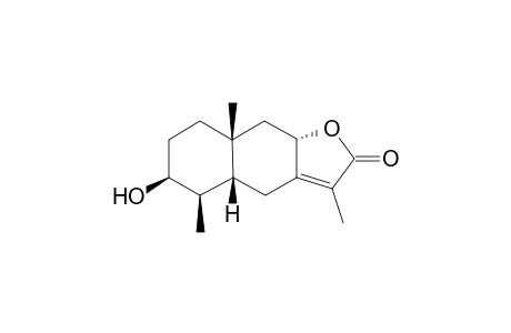 3.beta.-Hydroxy-4.alpha.H,5,8.beta.H-eudesm-7(11)-en-8,12-olide