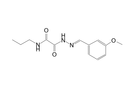 2-[(2E)-2-(3-Methoxybenzylidene)hydrazino]-2-oxo-n-propylacetamide